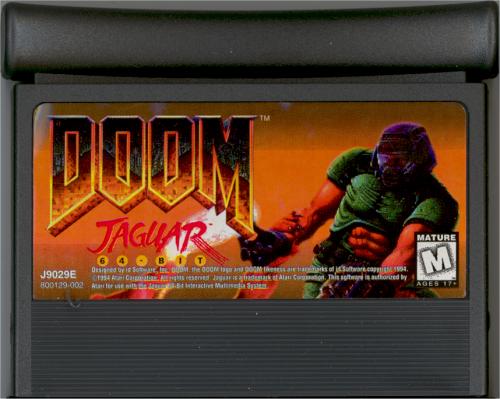herní cartridge Doom pro Atari Jaguar